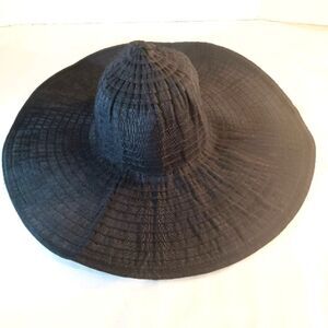 August T. Black Floppy Hat